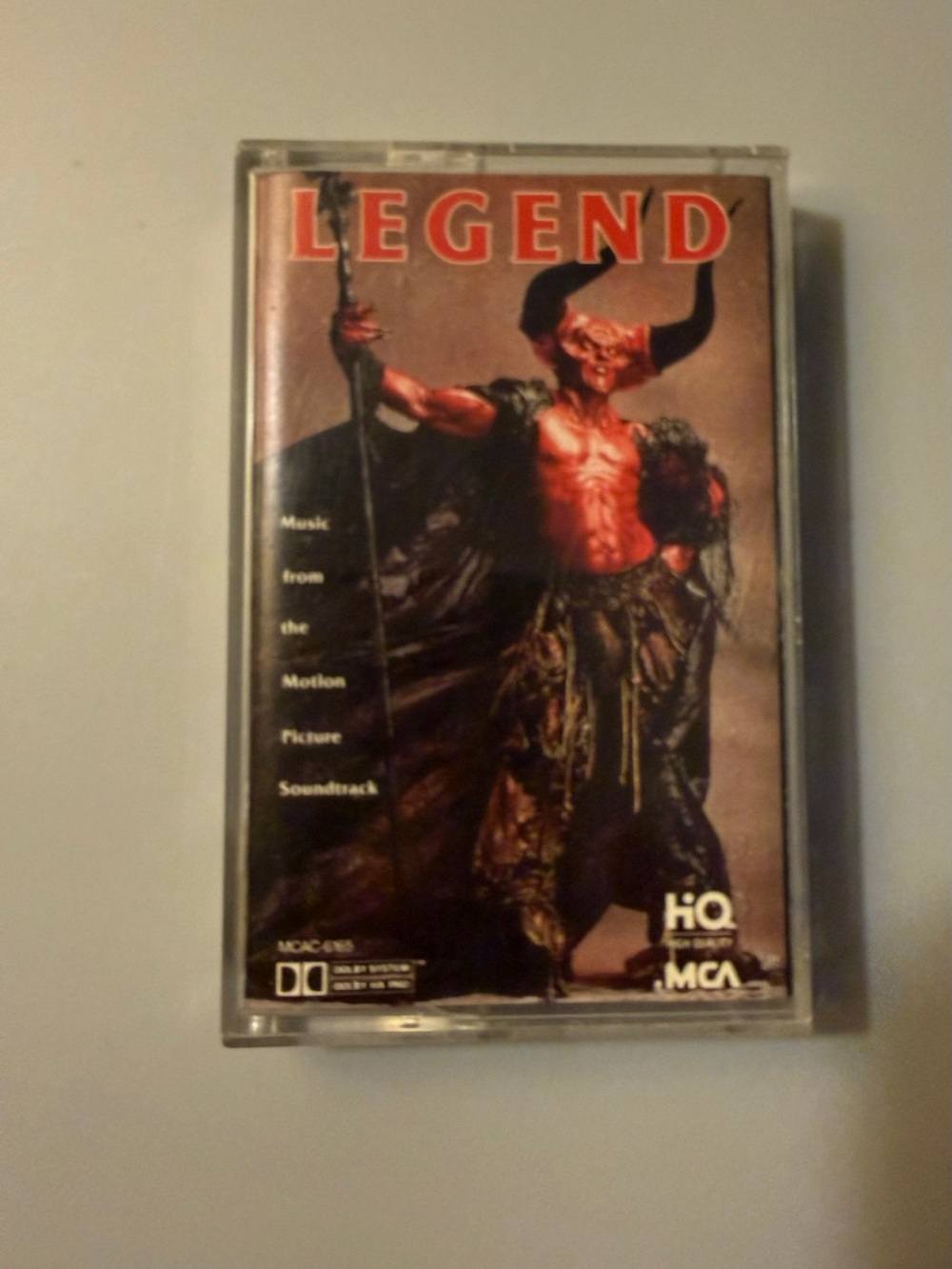 Legend - Motion Picture Soundtrack Cassette Tape